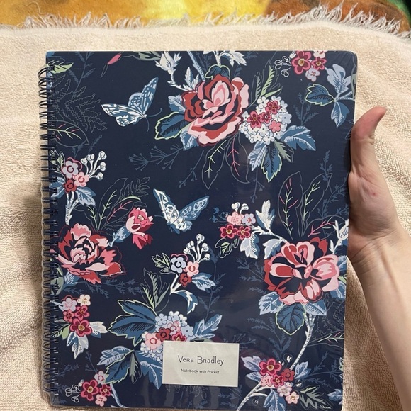 Vera Bradley Rose Toile Large Notebook NWT - Picture 2 of 6